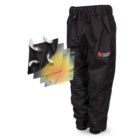 Kid s Webbed Feet Overtrousers Black Stoney Creek Hunting Gear
